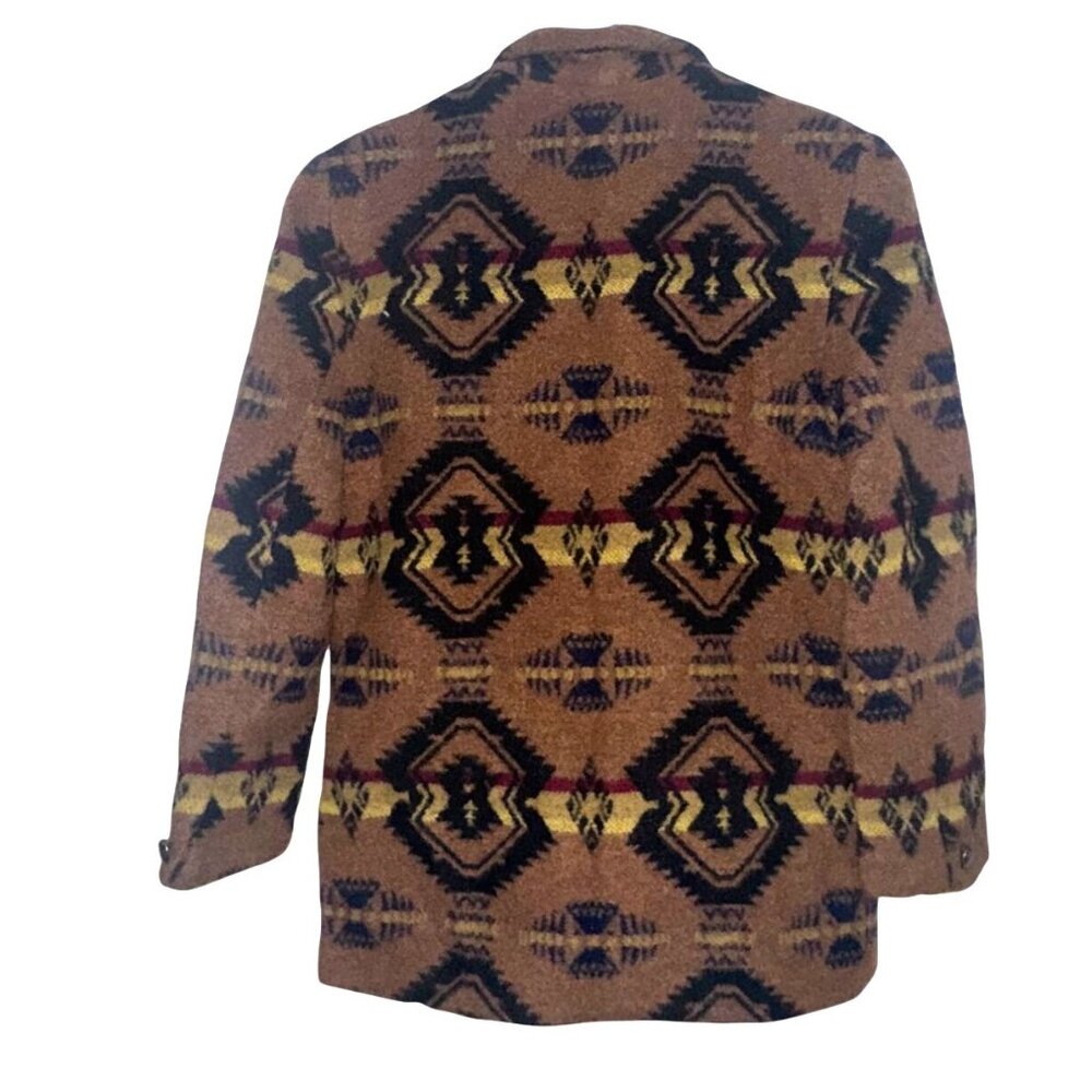 Rafaella Womens Southwestern Style Jacket M Wool Blend Button Front - Picture 6 of 8